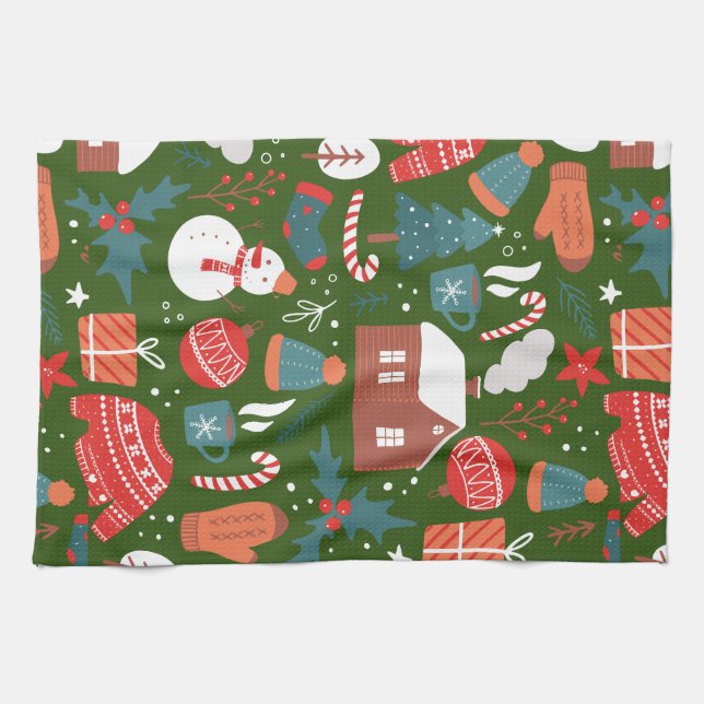 Christmas  tea towel (Horizontal)