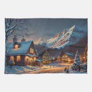 Christmas tea towel