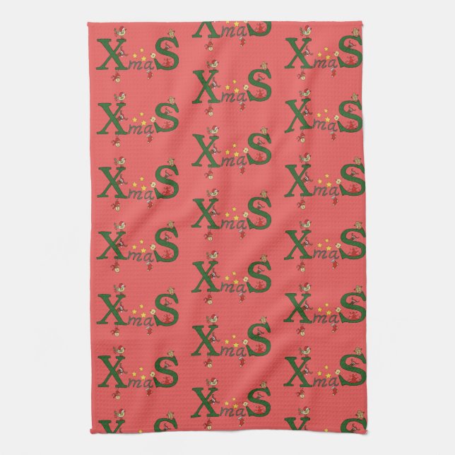 Christmas Tea Towel (Vertical)