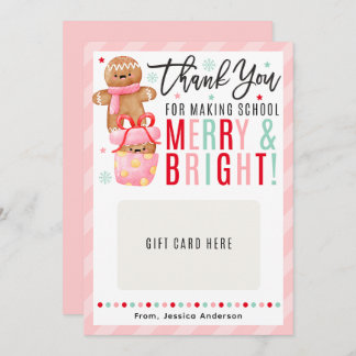 Christmas Teacher Appreciation Gift Card Holder