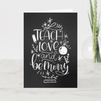 Christmas Teacher Appreciation Greeting Card