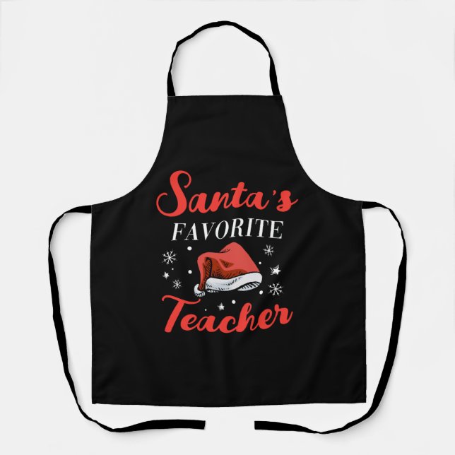 Christmas Teacher  Apron (Front)