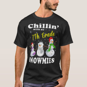 Christmas Teacher Cute Chillin With My 7TH GRADE S T-Shirt