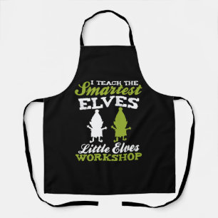 Christmas Teacher - I Teach The Smartest Little Apron