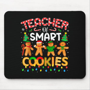Christmas Teacher Of Smart Cookies Funny Cute Ging Mouse Pad