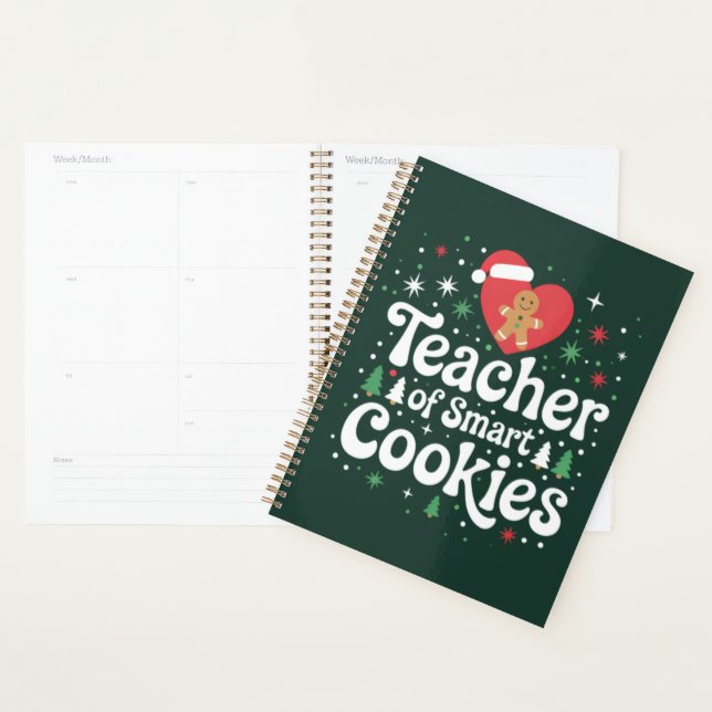 Christmas Teacher Of Smart Cookies  Planner (Display)