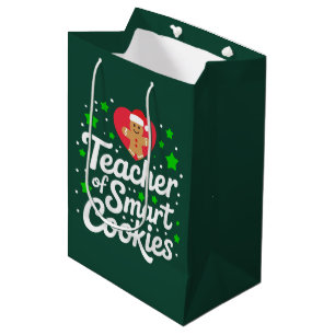 Christmas Teacher Of Smart Cookies Teacher Life  Medium Gift Bag