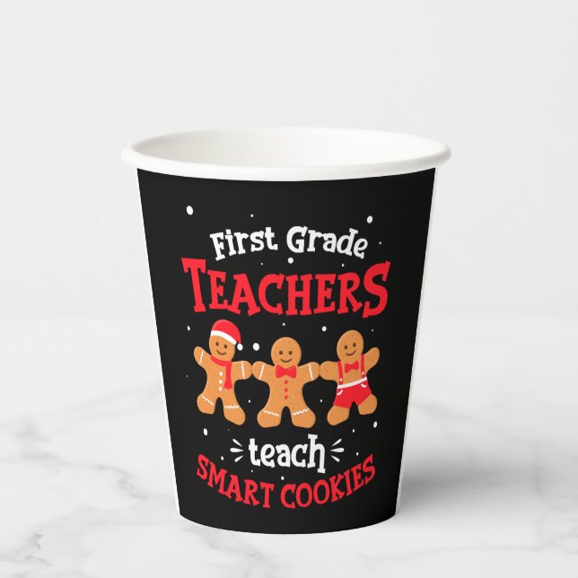 Christmas Teacher Paper Cups (Front)