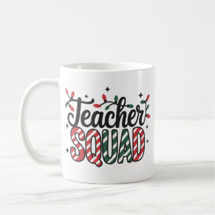 Christmas Teacher Squad Funny Merry Xmas Party Coffee Mug