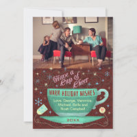 Christmas Teacup Holiday Cheer Personalised Photo