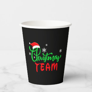 Christmas Team Funny Family Matching Gift Paper Cups