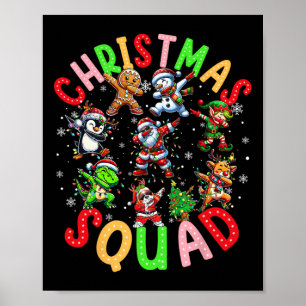 Christmas Team Santa Elf Squad Xmas Matching Famil Poster