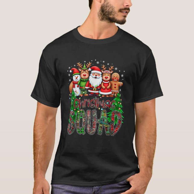 Christmas Team Santa Elf Squad Xmas Matching Famil T-Shirt (Front)