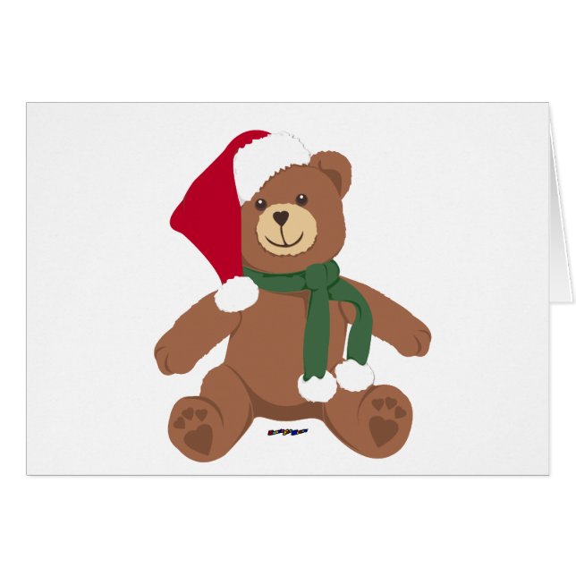 Christmas Teddy Bear (Front Horizontal)
