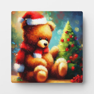 Christmas Teddy Bear 1 Plaque