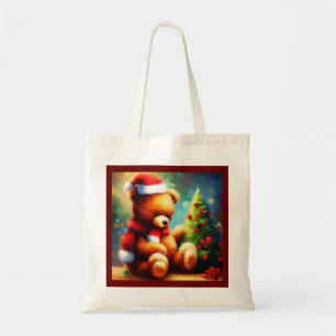 Christmas Teddy Bear 1 Tote Bag