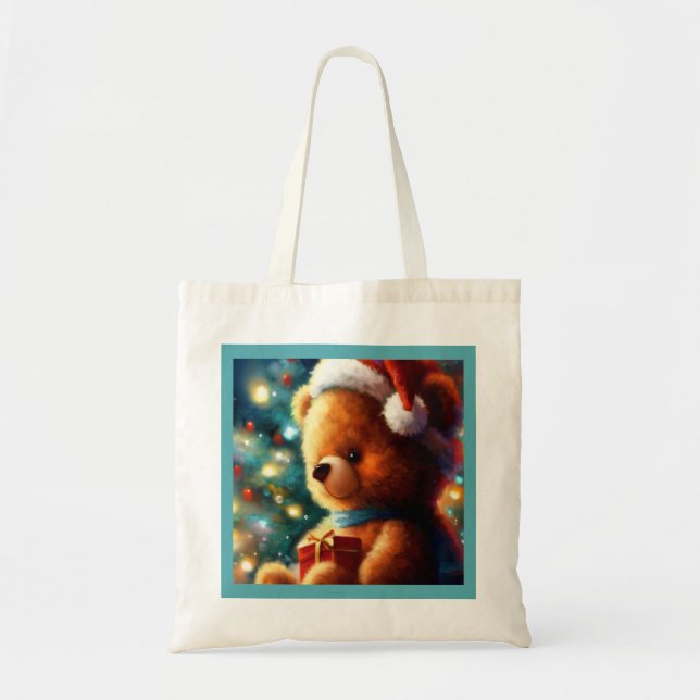 Christmas Teddy Bear 3 Tote Bag (Front)