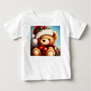 Christmas Teddy Bear 4 Baby T-Shirt