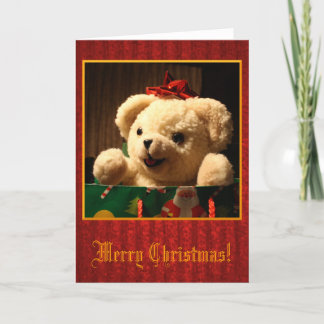 Christmas Teddy Bear Card