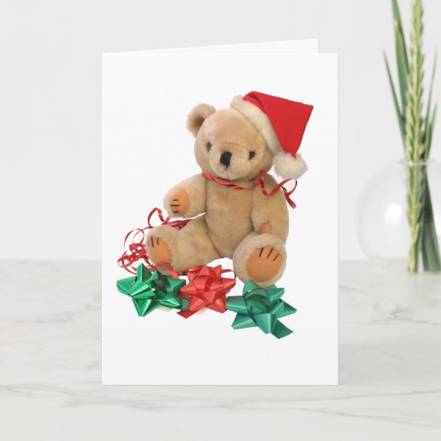 Christmas teddy bear - card (Front)
