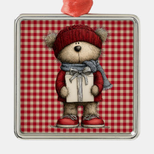Christmas Teddy Bear Ornament