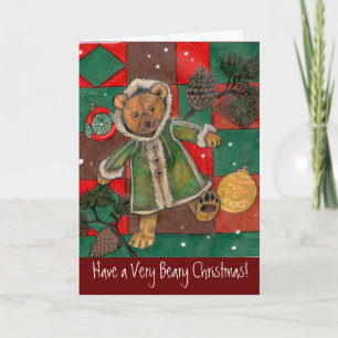 Christmas Teddy~Have a Very Beary Christmas Cards