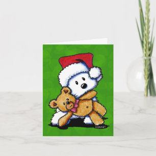 Christmas Teddybear Westie Cards