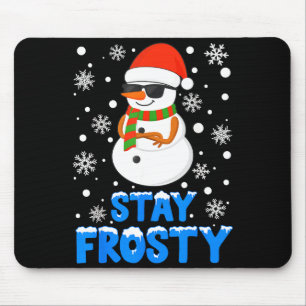Christmas Tee Funny Frosty Xmas Cool Snowman Women Mouse Pad