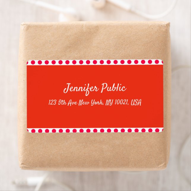 Christmas Template Handwritten Red White Shipping (Insitu)