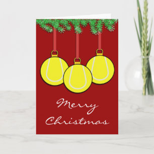 Christmas Tennis Card