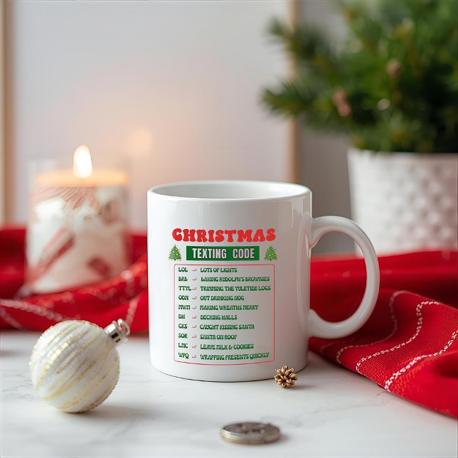 Christmas Texting Code  Coffee Mug (Creator Uploaded)