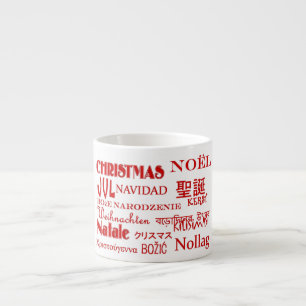 Christmas Texts Espresso Cup
