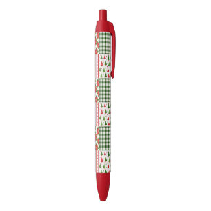 Christmas Textures Black Ink Pen