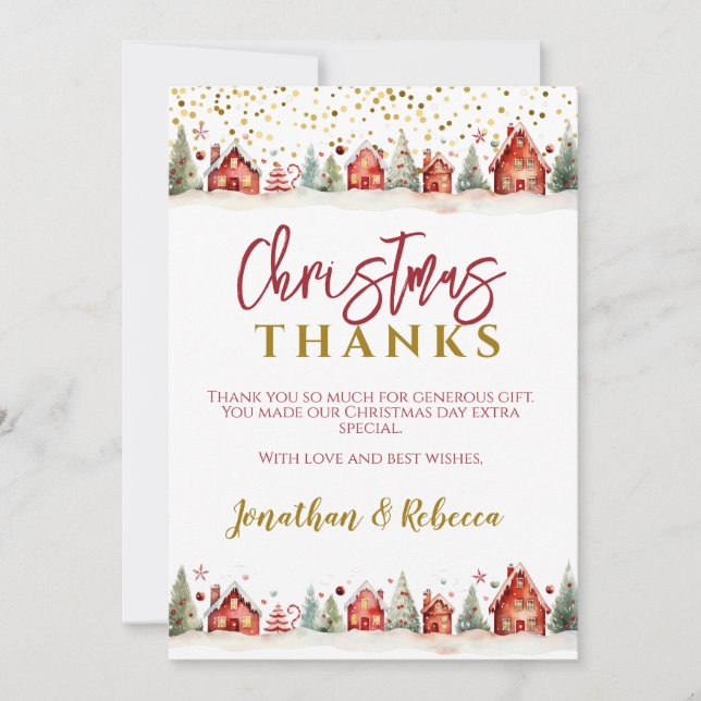 Christmas Thank You Card (Front)