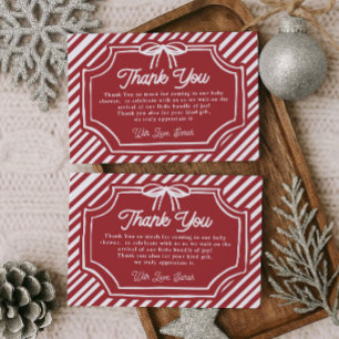 Christmas thank you card