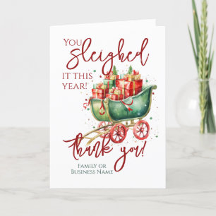 Christmas Thank You Employee Volunteer Holiday Card