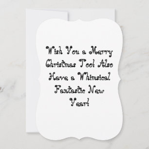 Christmas Thank You Flat Card