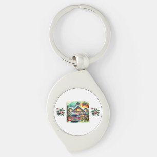 Christmas thank you for firefighters key ring