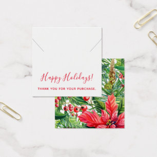 Christmas Thank You Necklace Display Card