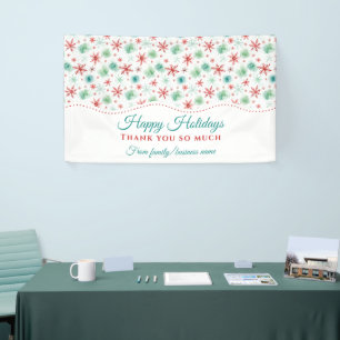 Christmas Thank You Snowflake Banner