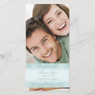 Christmas Thank You Wedding Photo Cards