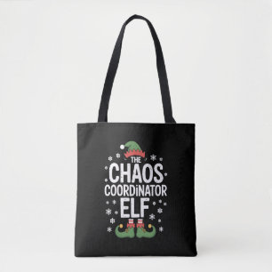 Christmas The Chaos Coordinator Elf Xmas Family Tote Bag