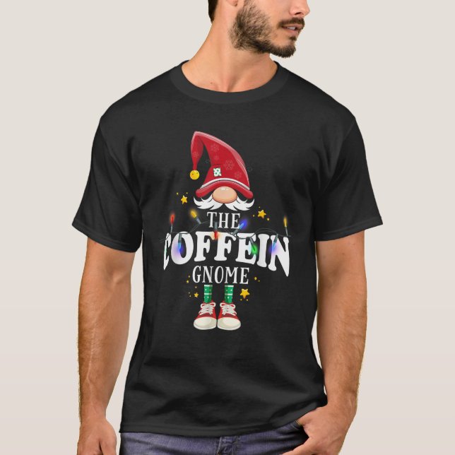 Christmas The Coffein Gnome X Mas Matching PJS  T-Shirt (Front)
