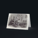 Christmas: "The Compliments of the Season" Holiday Card<br><div class="desc">Christmas: "The Compliments of the Season",  engraved by Linton,  from 'The Illustrated London News',  26th December 1846 | by Edward Duncan | Art Location: Private Collection | English Artist | Image Collection Number: XJF315754</div>