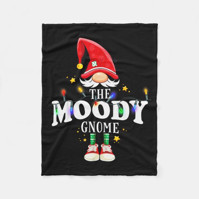 Christmas The Moody Gnome X-mas Matching Pjs  Fleece Blanket (Front)