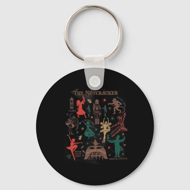 Christmas The Nutcracker Llet Sugar Plum Fairy Wom Key Ring (Front)