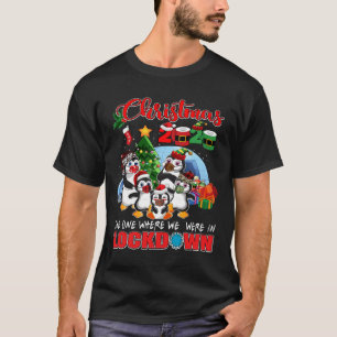 Christmas The One Where We Were In Lockdown Pengui T-Shirt