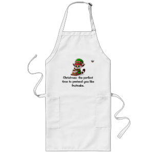 Christmas: the time to pretend you like fruitcake long apron