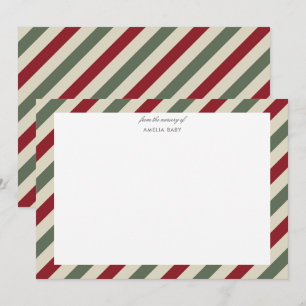 christmas theme Baby shower notecard