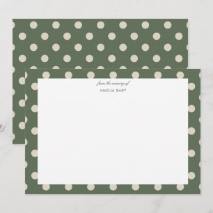 christmas theme Baby shower notecard